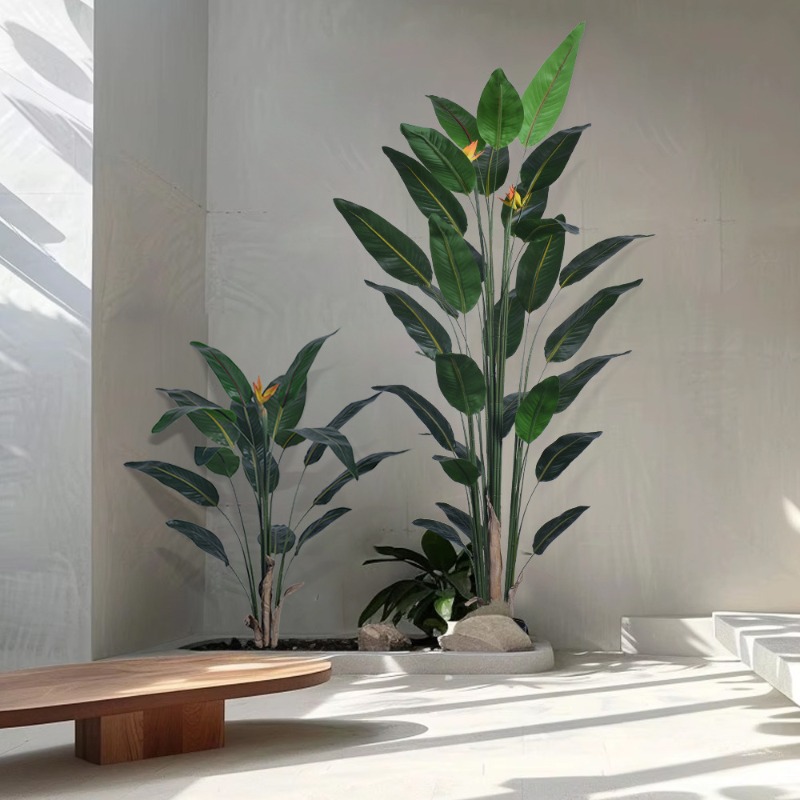 Bird Paradise Strelitzia - Planta Artificial Realista de Gran Tamaño,