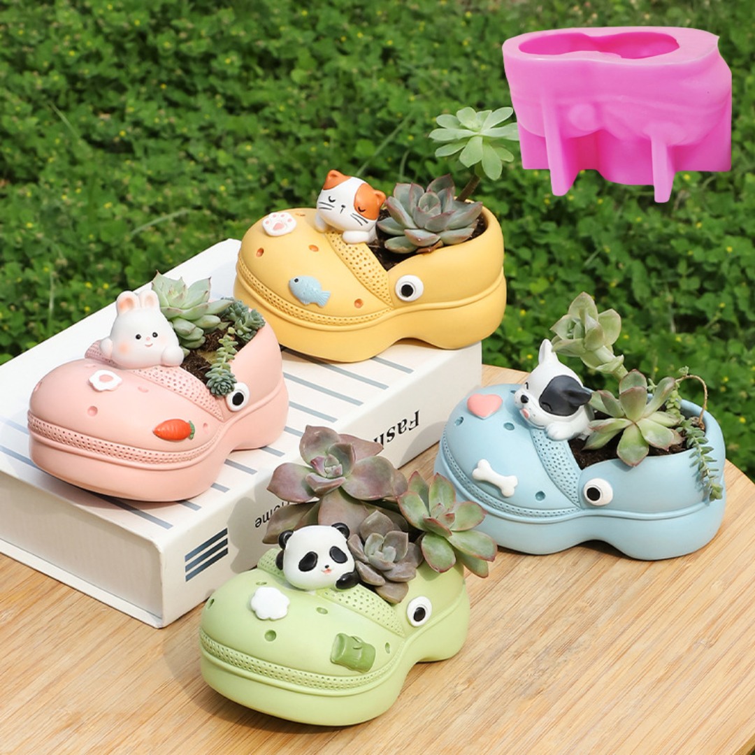 Zapatillas de animales 3D, pla - Echeveria Succulent reseña y precio