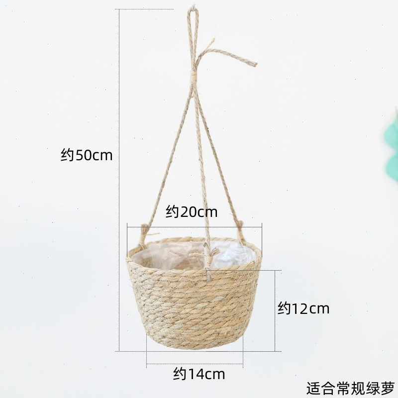 Cesta colgante de paja, maceta - Spider Plant Hanging reseña y precio